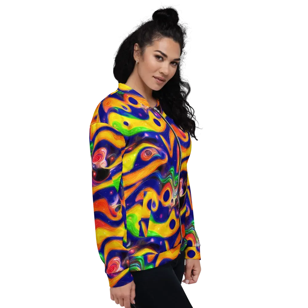 Prismatic Tidalwave on Bomber Jacket — Right