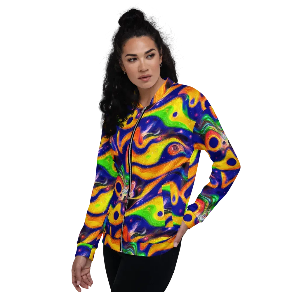 Prismatic Tidalwave on Bomber Jacket — Left