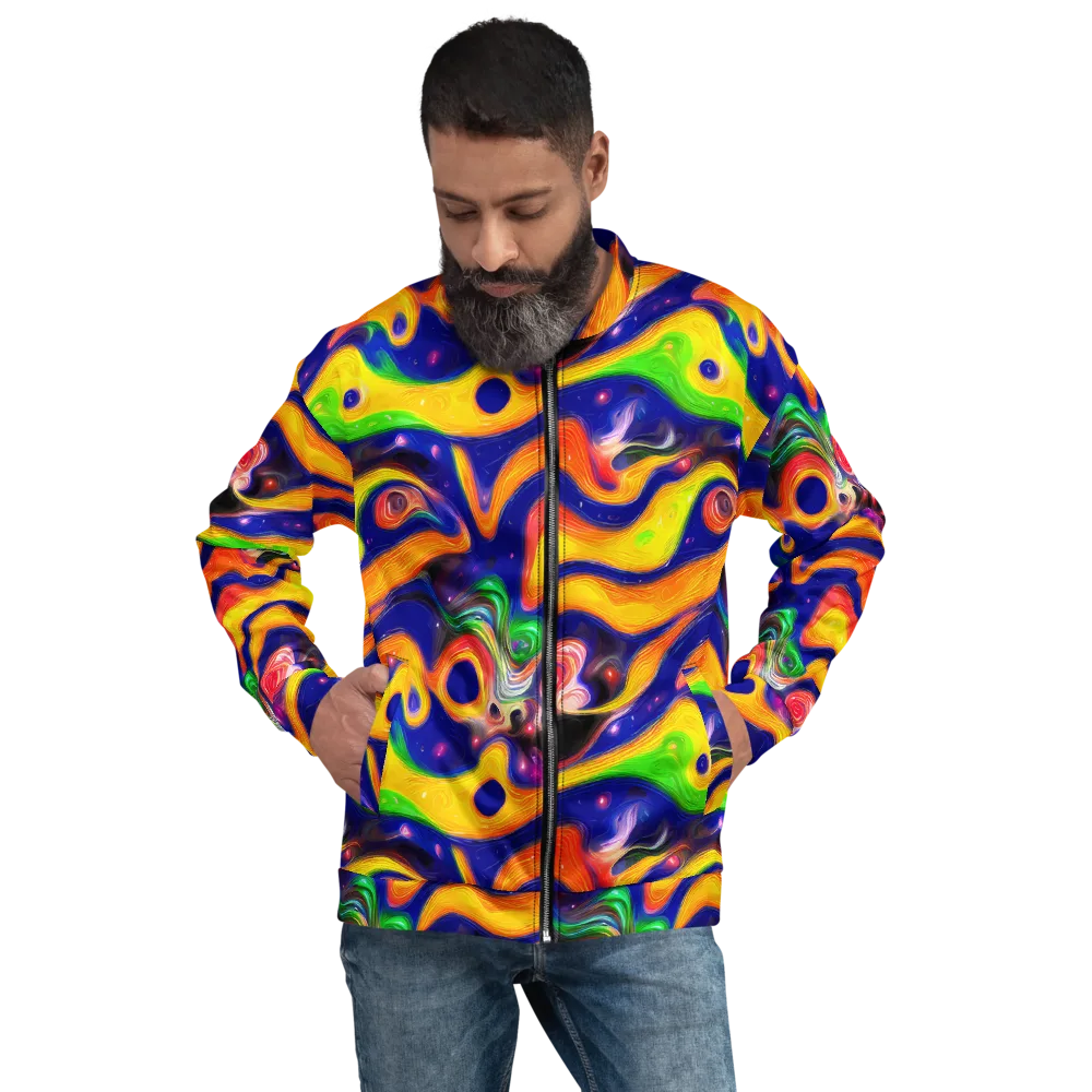 Prismatic Tidalwave on Bomber Jacket — Front