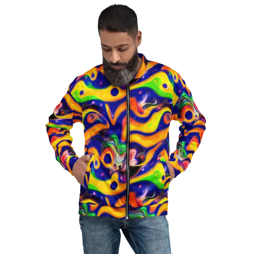 Prismatic Tidalwave on Bomber Jacket — Front
