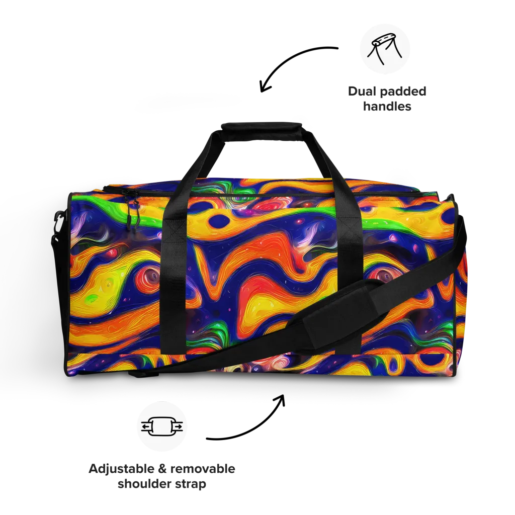 Prismatic Tidalwave on Duffle Bag — Front