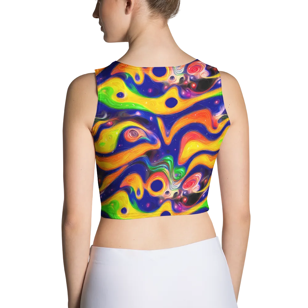 Prismatic Tidalwave on Crop Top — Back