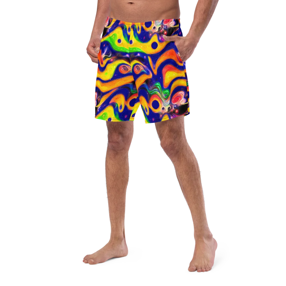 Prismatic Tidalwave on Swim Trunks — Left Front