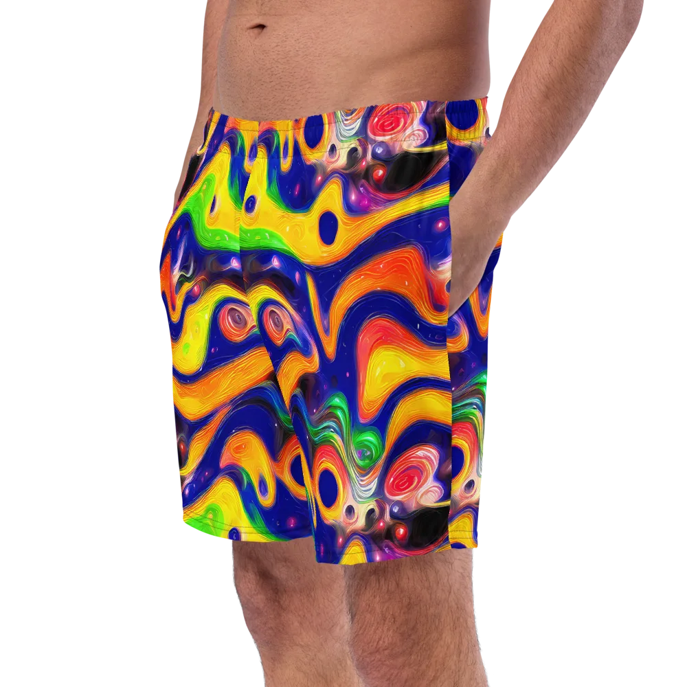 Prismatic Tidalwave on Swim Trunks — Left Front