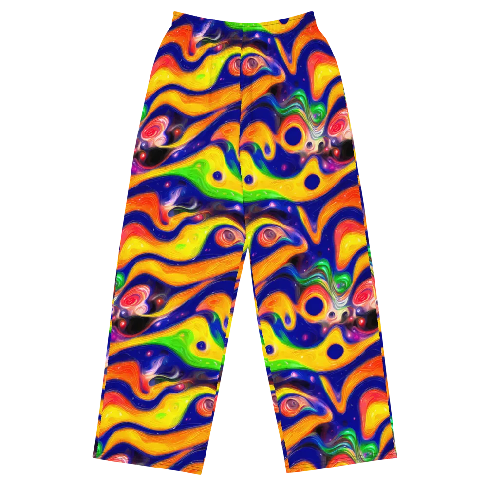 Prismatic Tidalwave on Wide-Leg Pants — Front