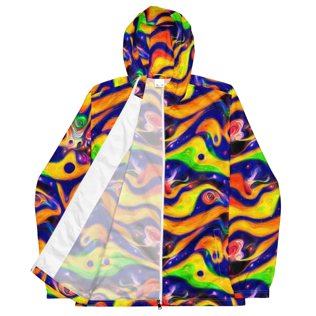 Prismatic Tidalwave on Men's Windbreaker — Front