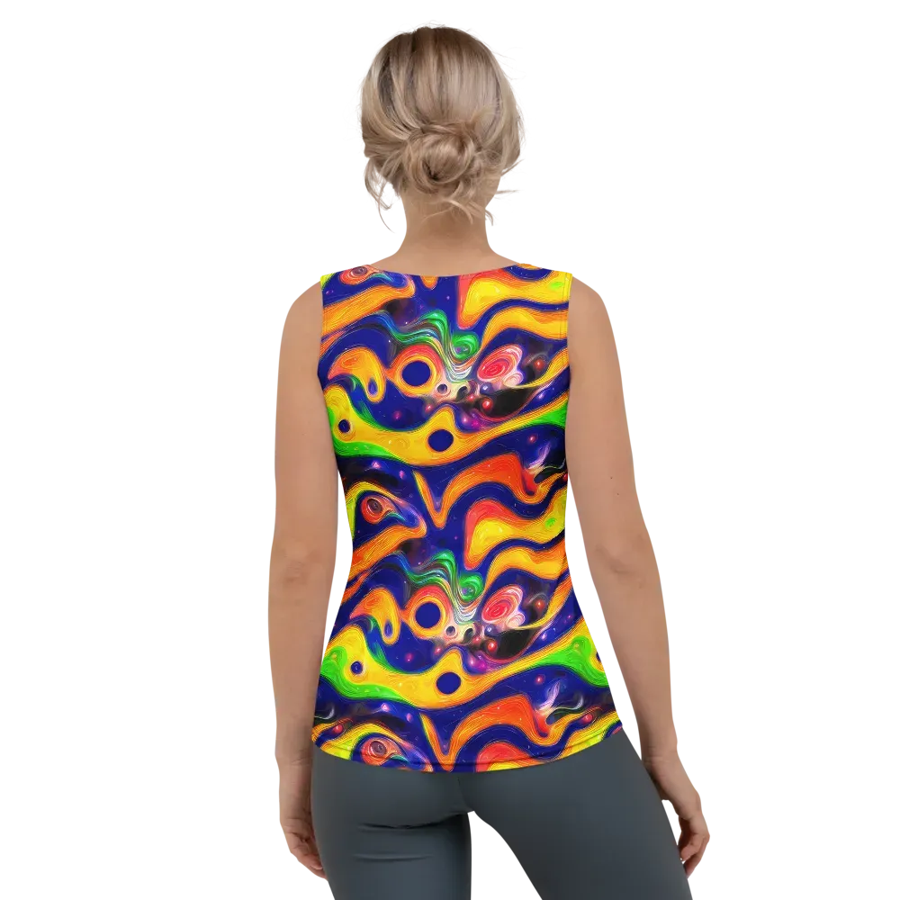 Prismatic Tidalwave on Women's Tank Top — Back