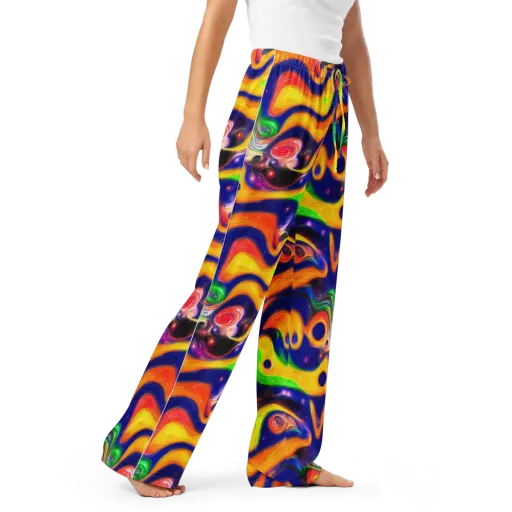 Prismatic Tidalwave on a Women's Pajama Pants