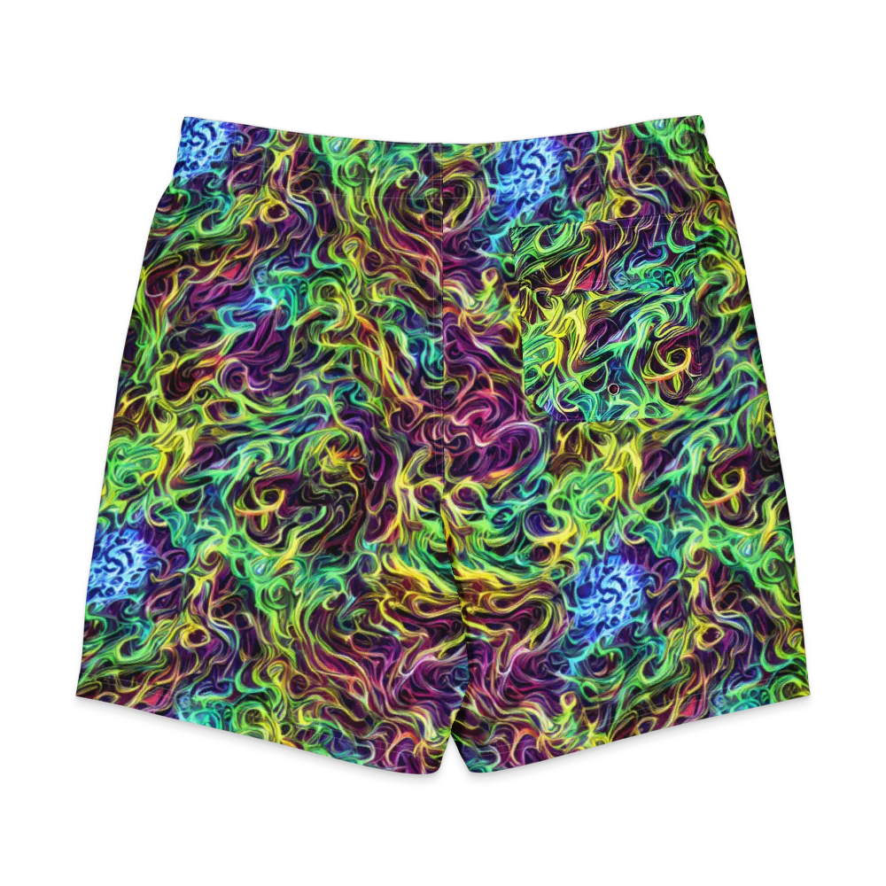 Emberlight Spiral on Men's Board Shorts — Back