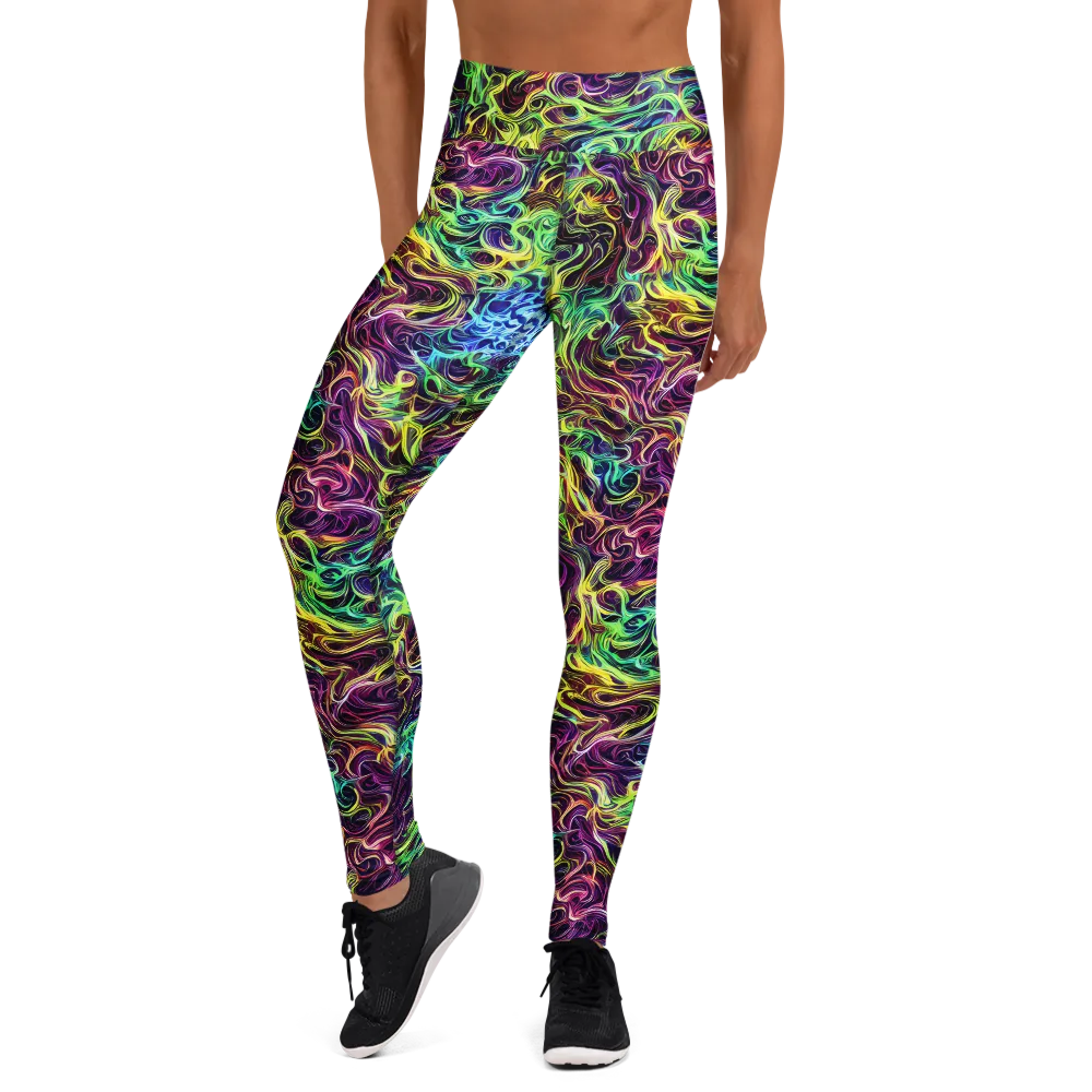 Emberlight Spiral on Yoga Leggings — Front