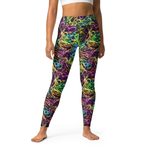 Emberlight Spiral on a Yoga Leggings