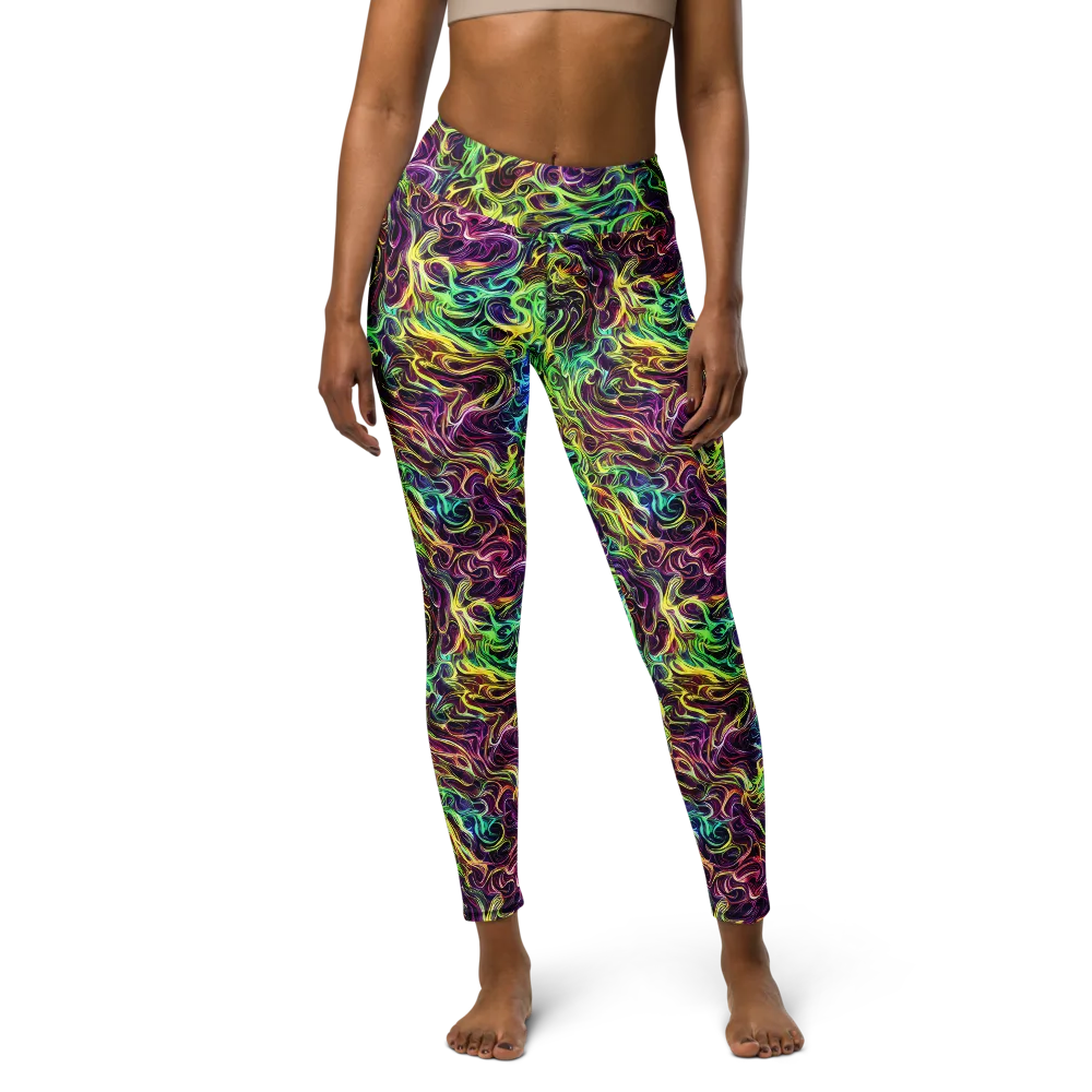 Emberlight Spiral on Yoga Leggings — Front