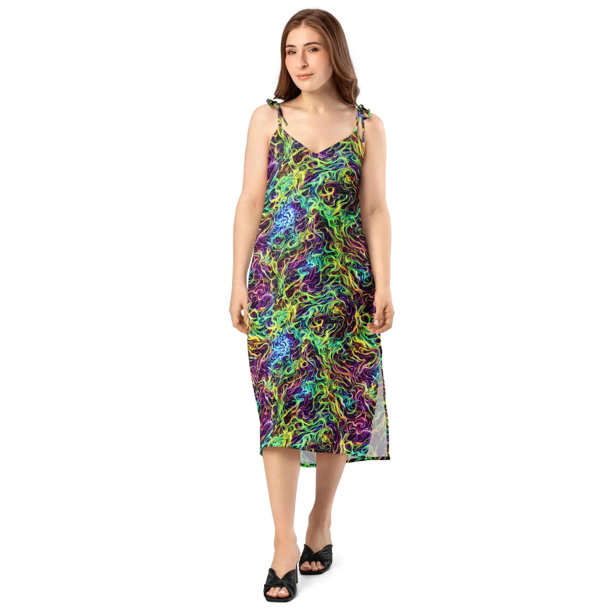 Emberlight Spiral on Slip Dress — Front