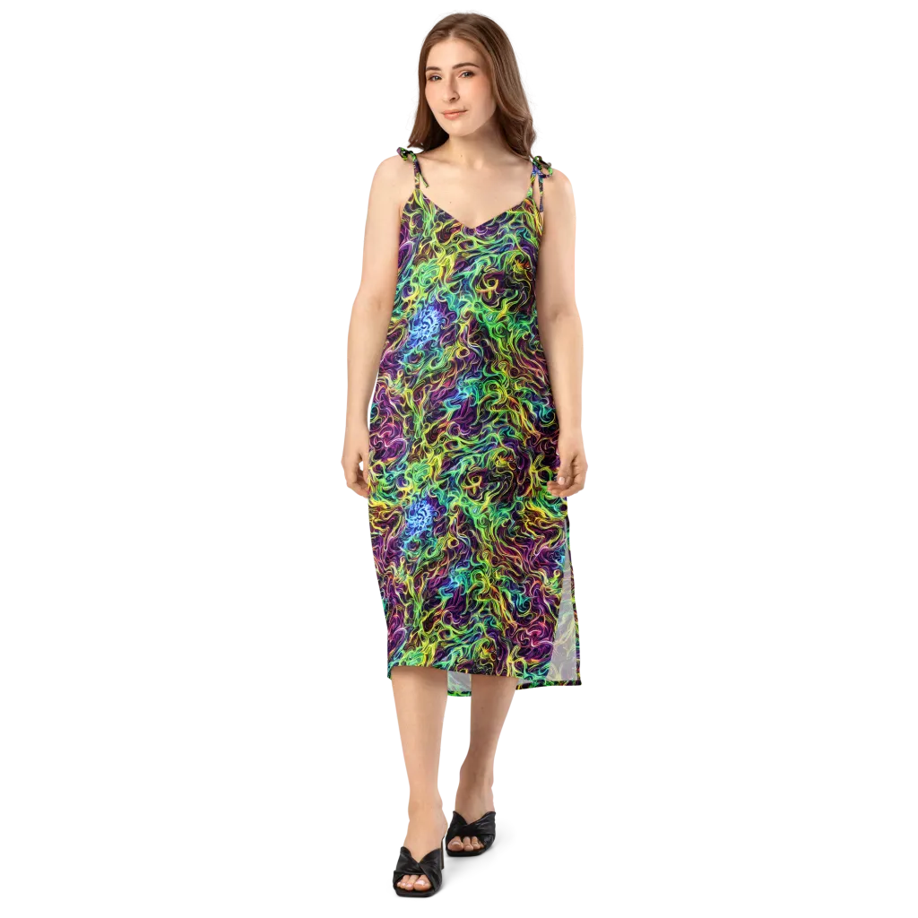 Emberlight Spiral on Slip Dress — Front