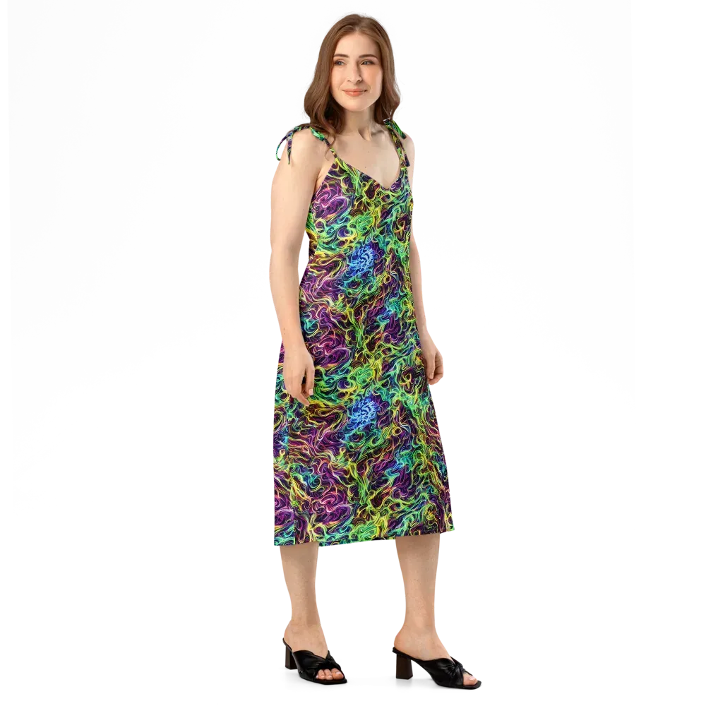 Emberlight Spiral on Slip Dress — Right Front