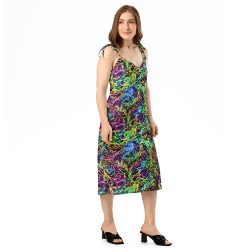 Emberlight Spiral on a Slip Dress