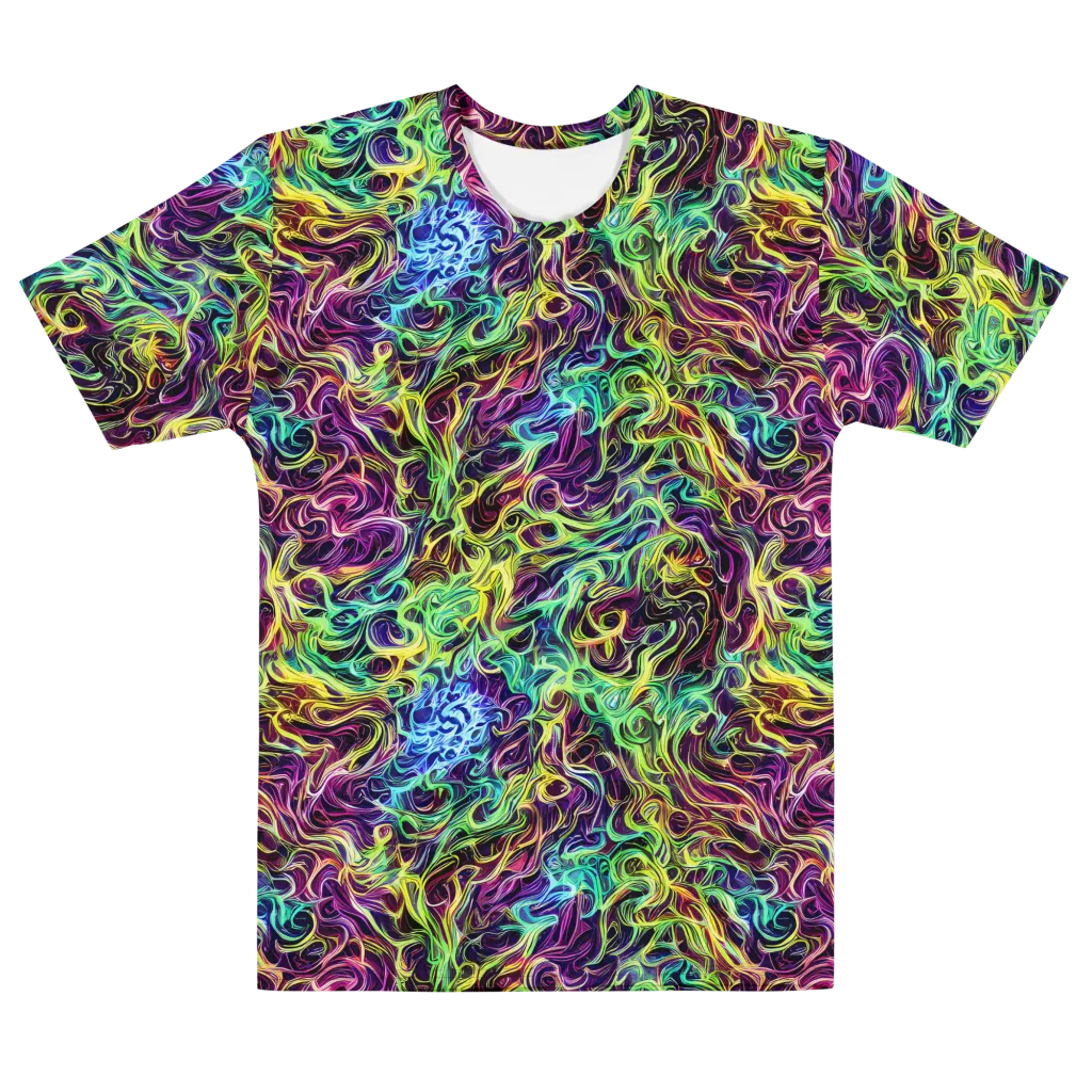 Emberlight Spiral on Men's Cotton Crew Neck T-Shirt — Front