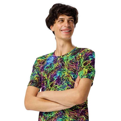 Emberlight Spiral on a Men's Crew Neck T-Shirt
