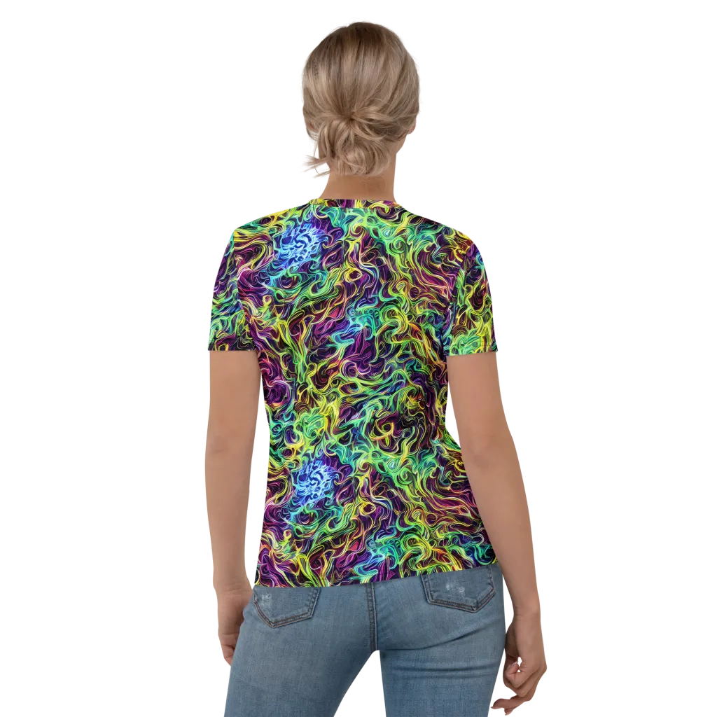 Emberlight Spiral on Women's Crew Neck T-Shirt — Back