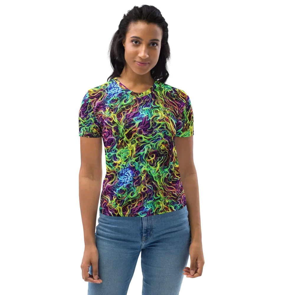 Emberlight Spiral on Women's Crew Neck T-Shirt — Front