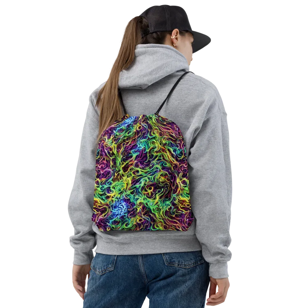 Emberlight Spiral on Drawstring Bag — Front