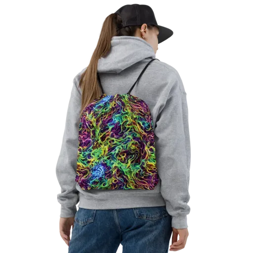 Emberlight Spiral on a Drawstring Bag
