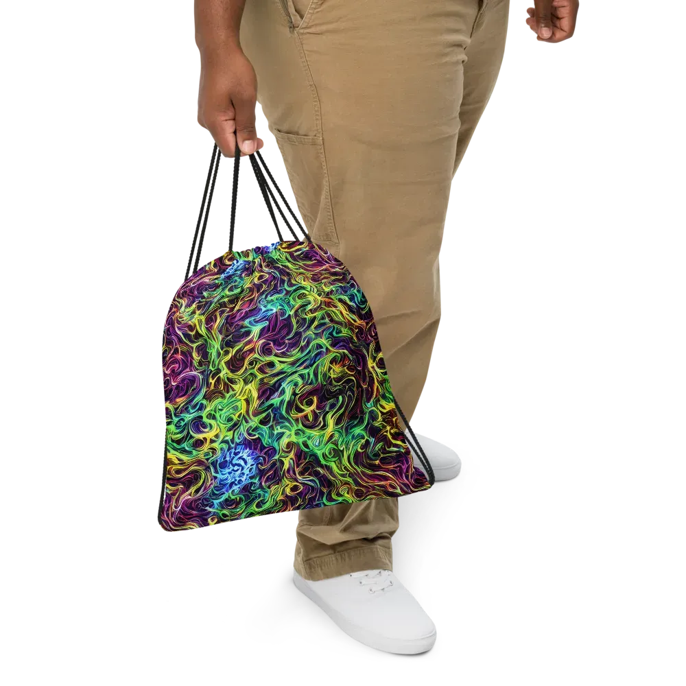 Emberlight Spiral on Drawstring Bag — Front