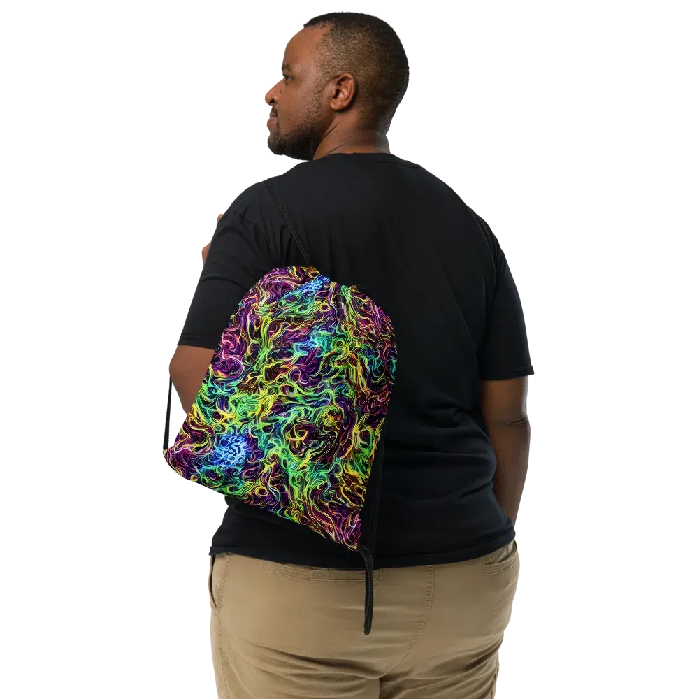 Emberlight Spiral on Drawstring Bag — Front