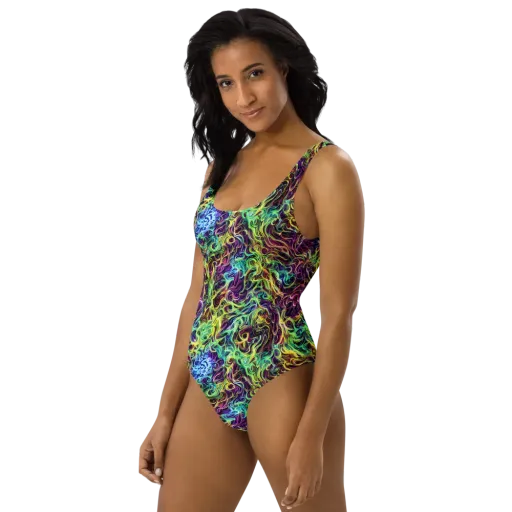 Emberlight Spiral on a One-Piece Swimsuit