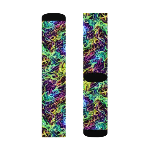 Emberlight Spiral on a Socks