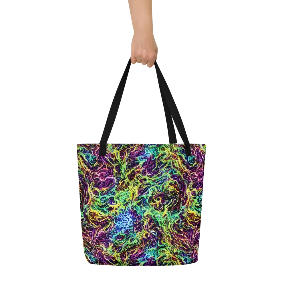 Emberlight Spiral on Large Tote Bag W/ Pocket — Front