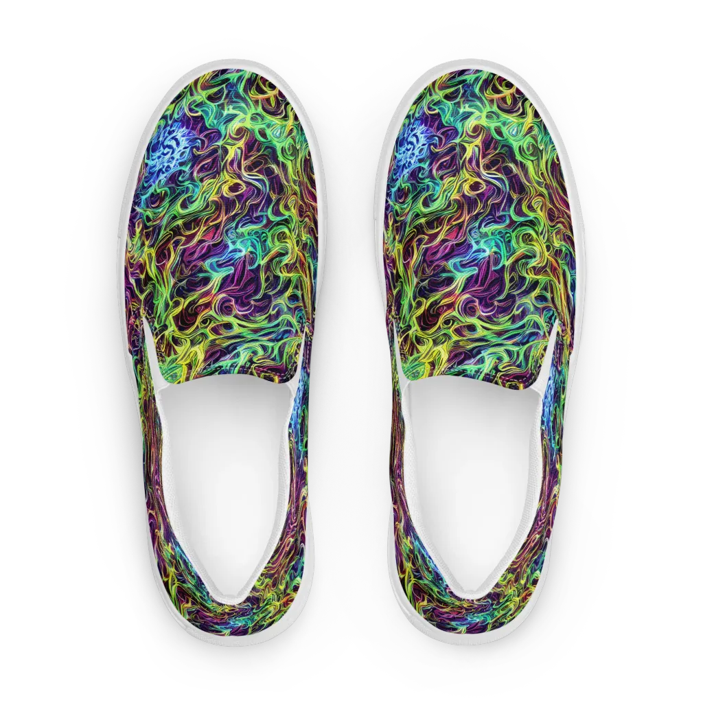 Emberlight Spiral on Women's Slip-On Canvas Shoes — Front