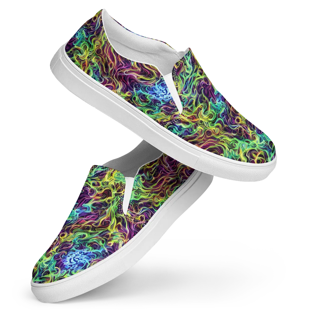 Emberlight Spiral on Women's Slip-On Canvas Shoes — Front