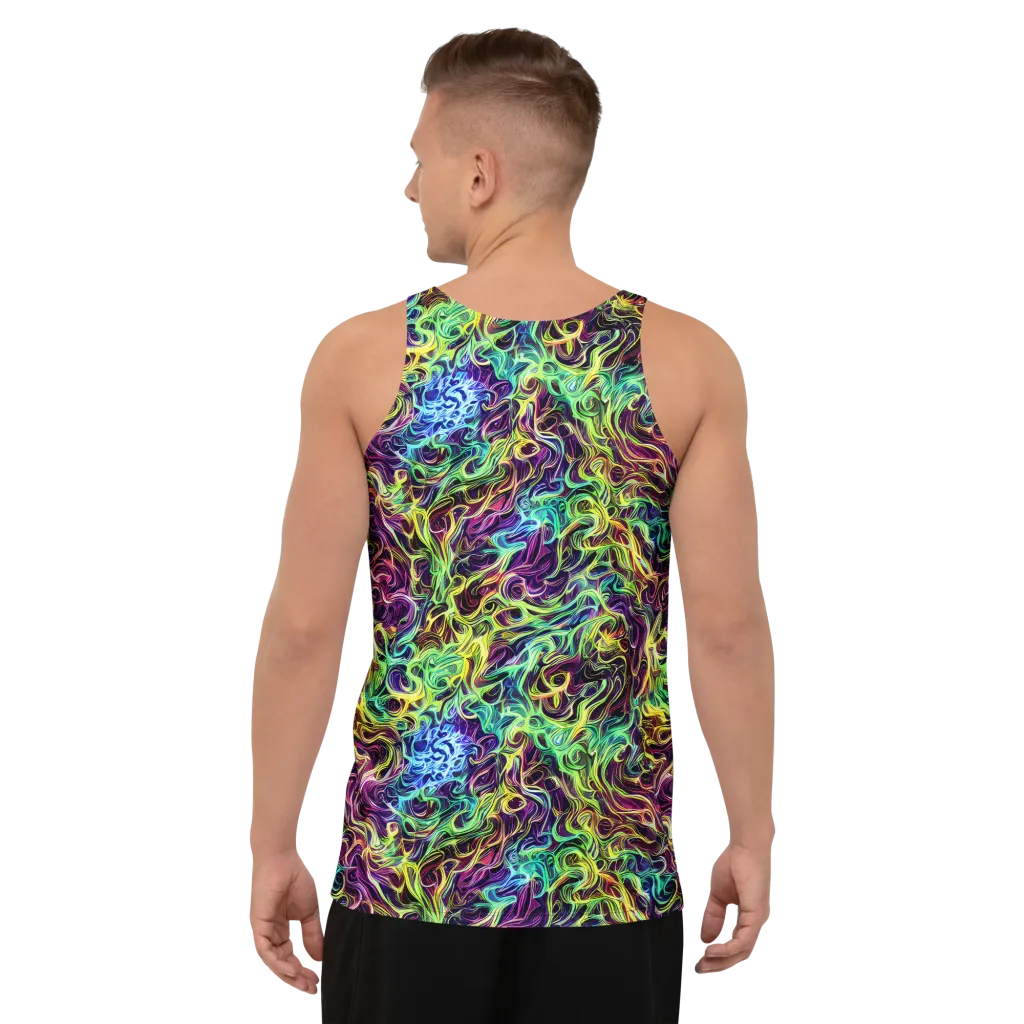 Emberlight Spiral on Men's Tank Top — Back