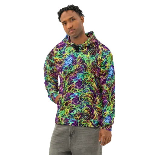 Emberlight Spiral on a Cotton Hoodie