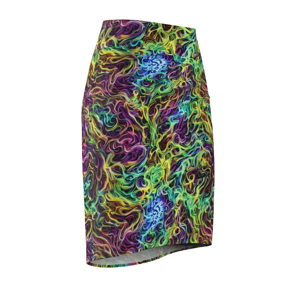 Emberlight Spiral on Pencil Skirt — Front Side