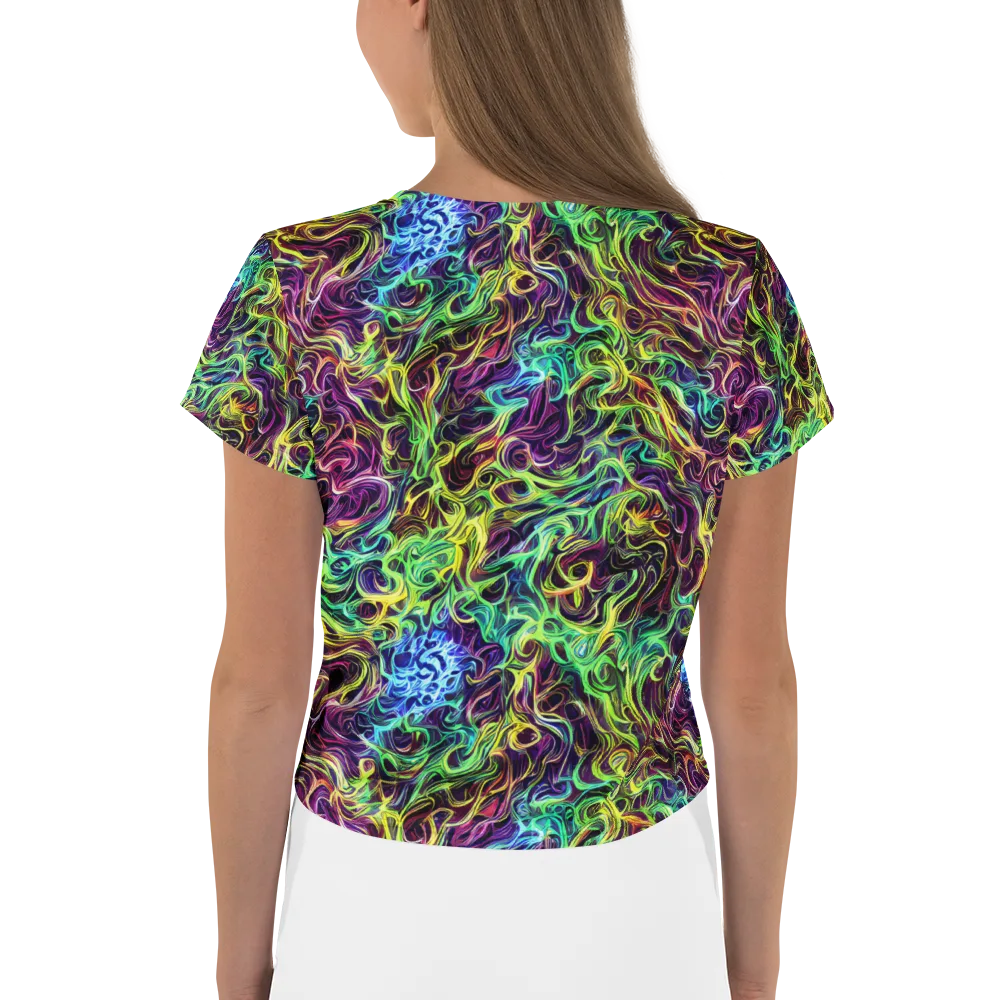 Emberlight Spiral on Crop Tee — Back