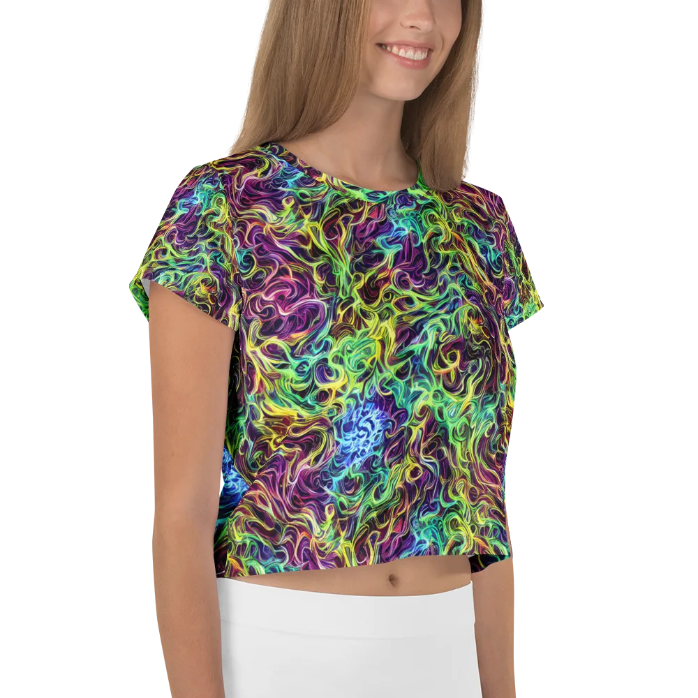 Emberlight Spiral on Crop Tee — Right