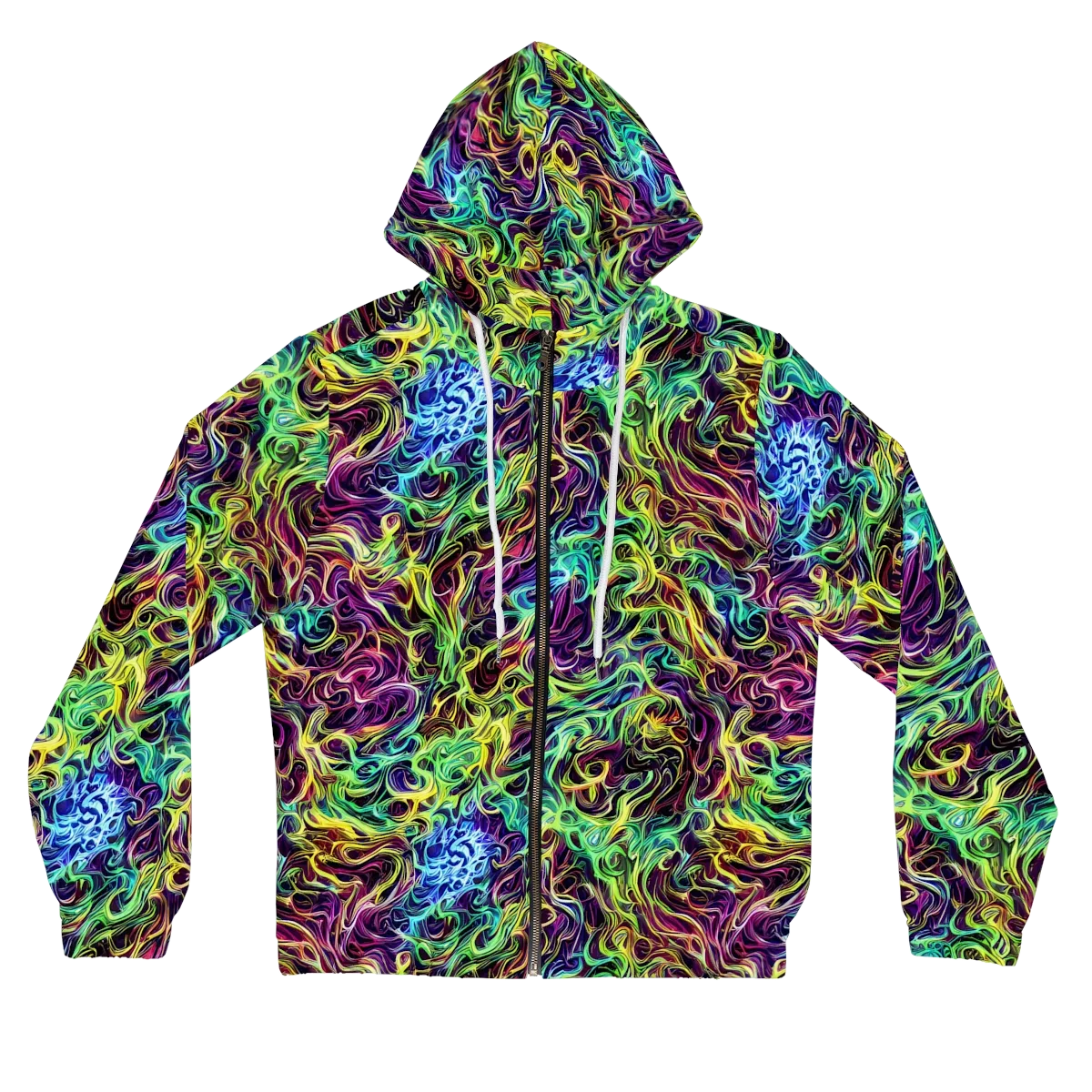 Emberlight Spiral on Women's Full-Zip Hoodie — Front