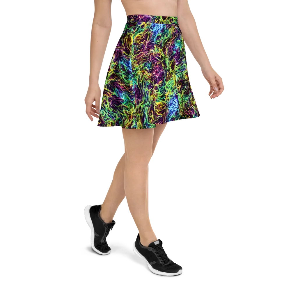 Emberlight Spiral on Skater Skirt — Right
