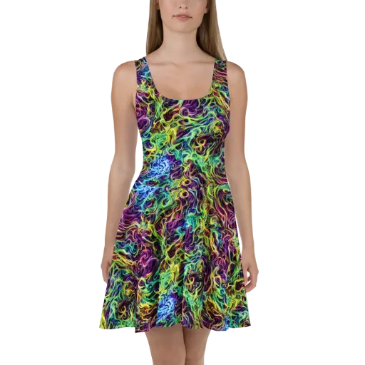 Emberlight Spiral on a Skater Dress