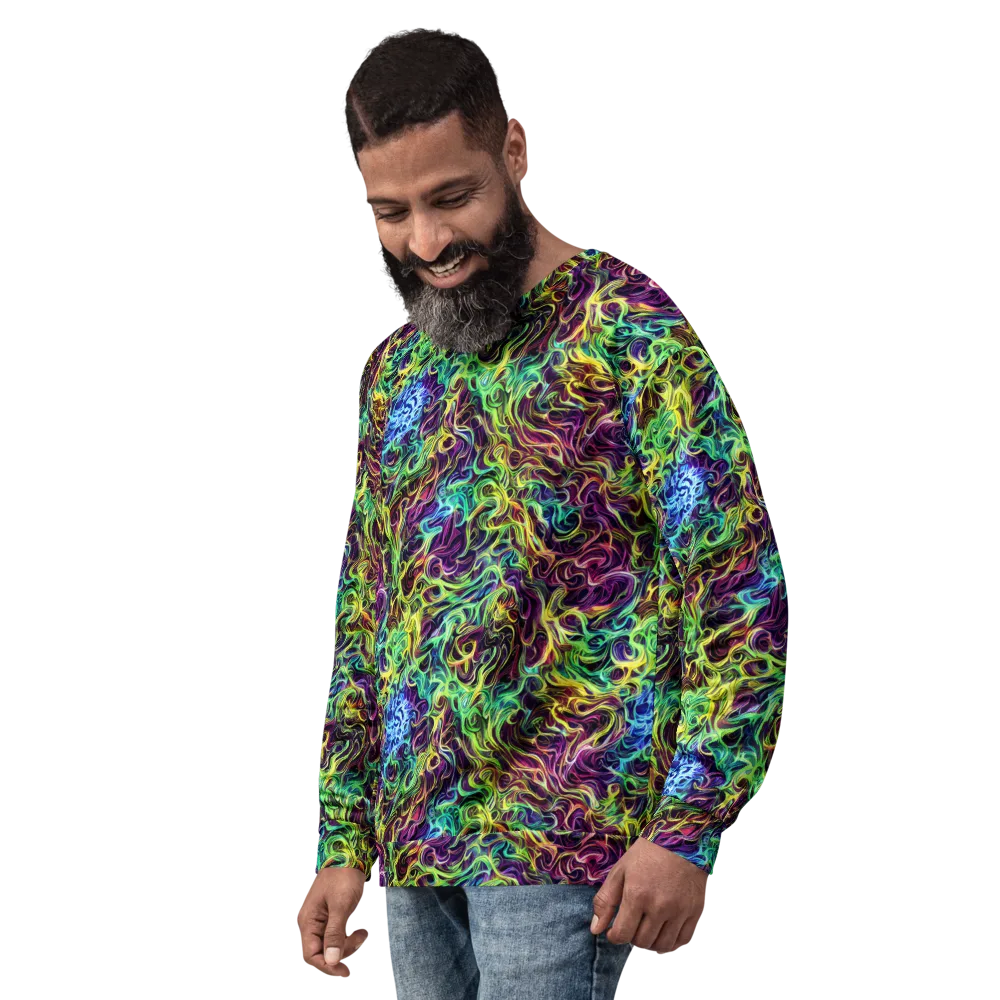 Emberlight Spiral on Sweatshirt — Left Front