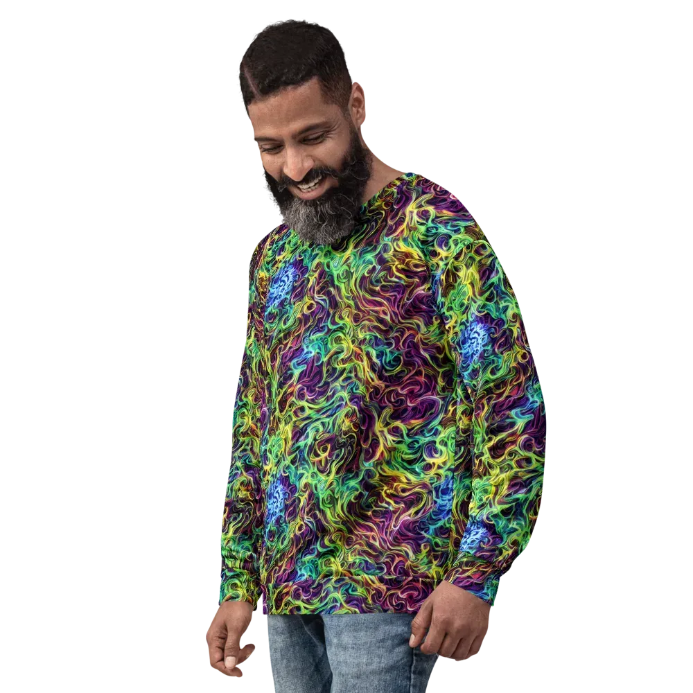 Emberlight Spiral on Sweatshirt — Left Front