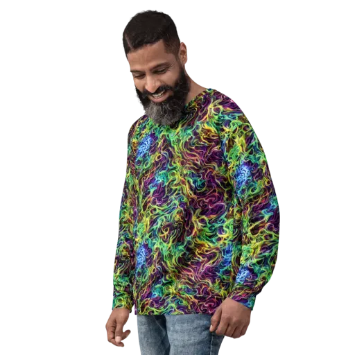Emberlight Spiral on a Sweatshirt
