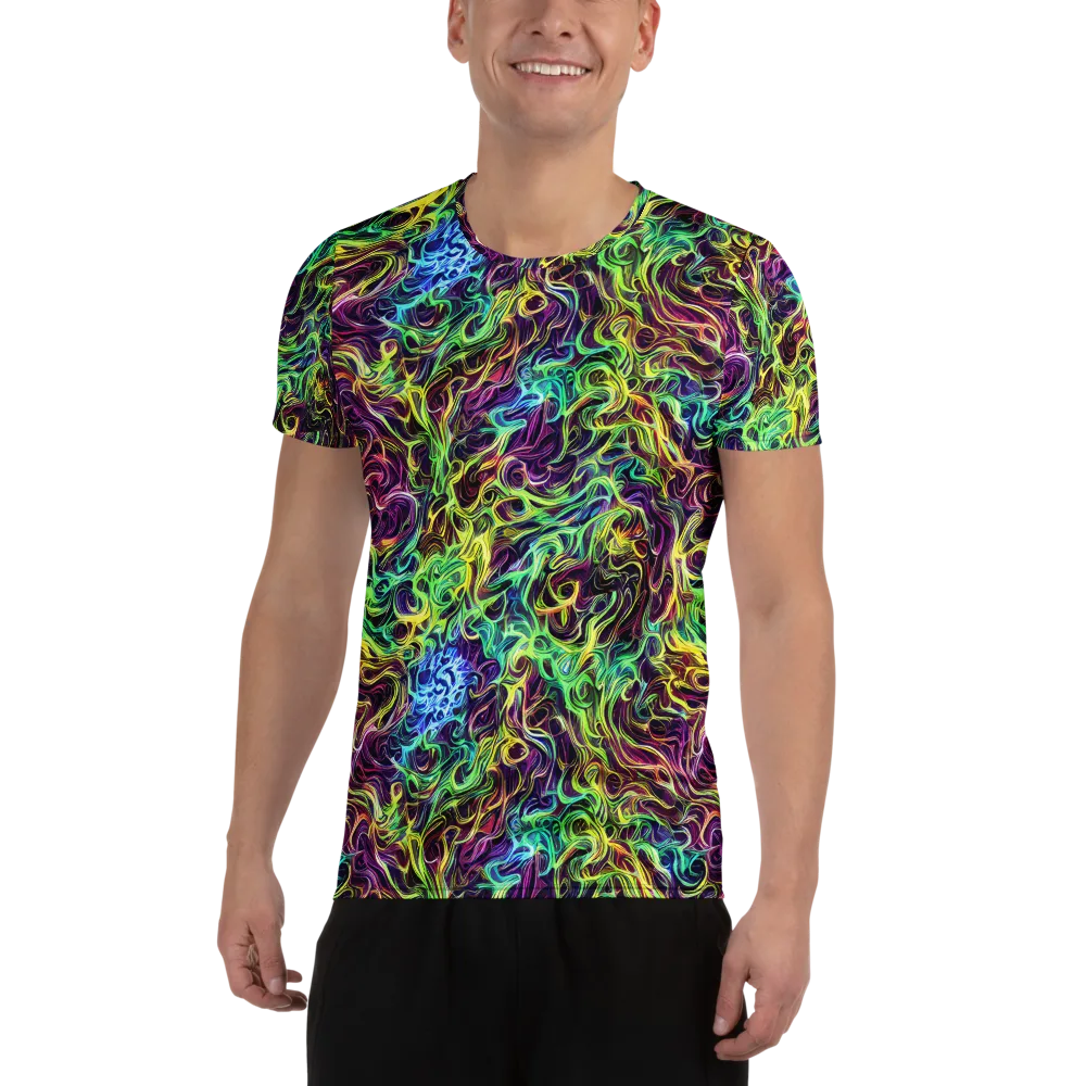 Emberlight Spiral on Men's Athletic T-Shirt — Front