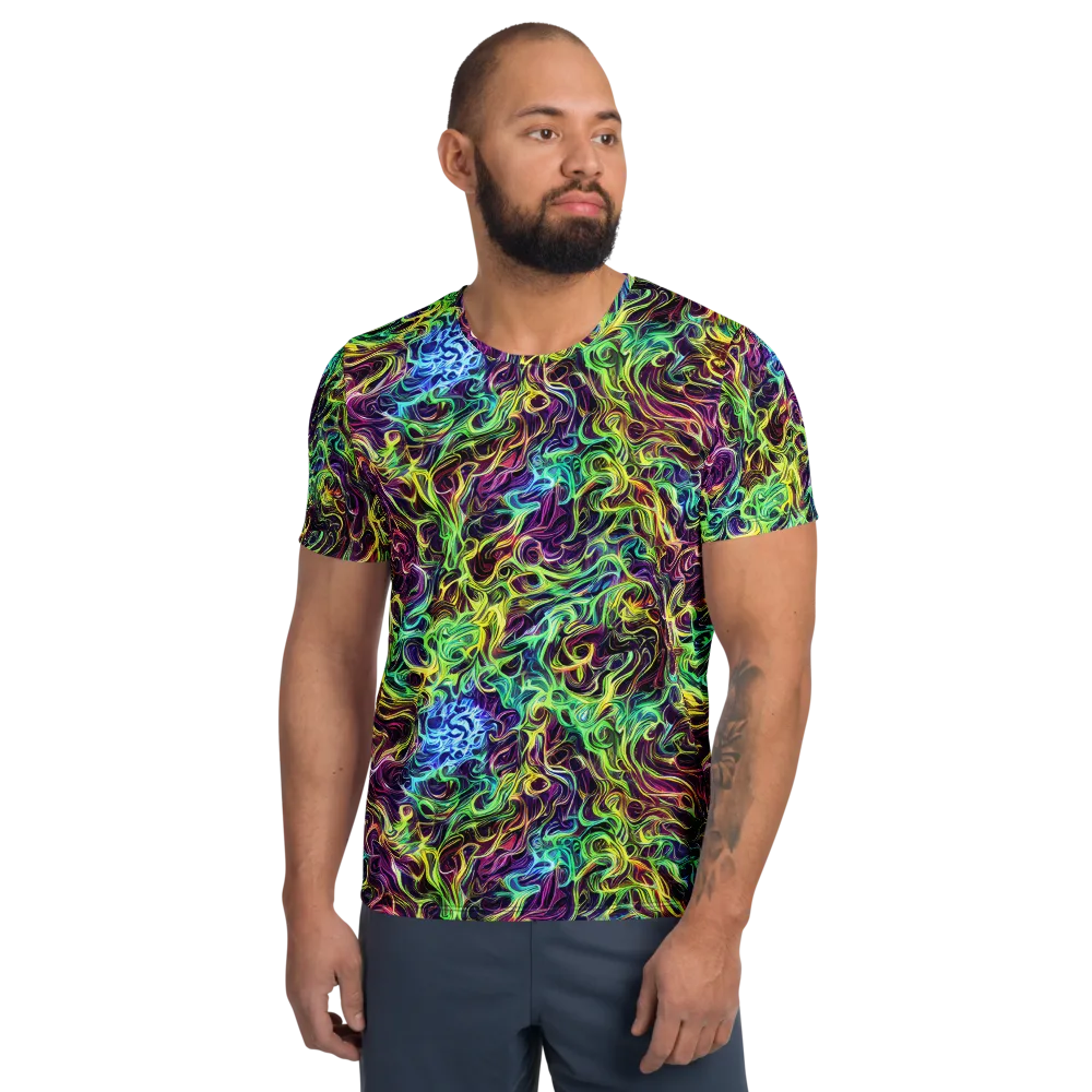 Emberlight Spiral on Men's Athletic T-Shirt — Front