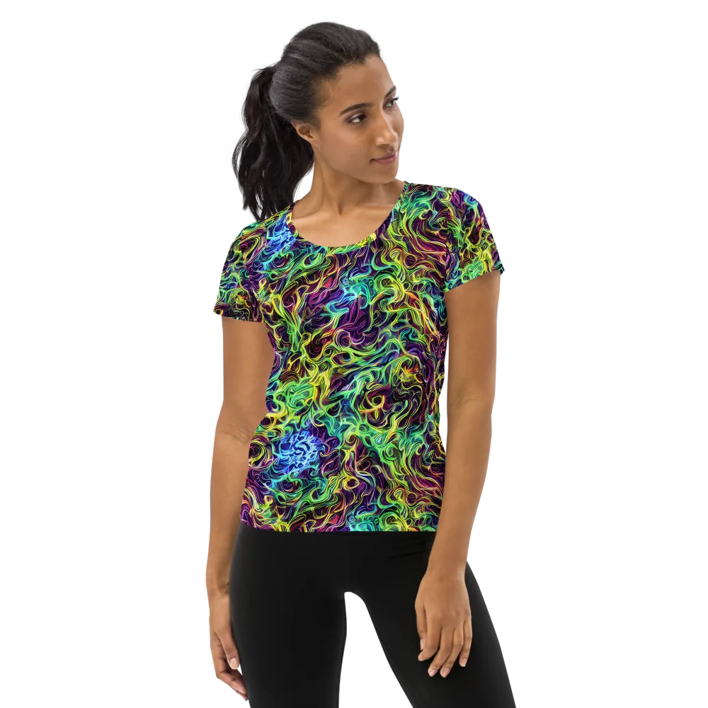 Emberlight Spiral on Women's Athletic T-Shirt — Front