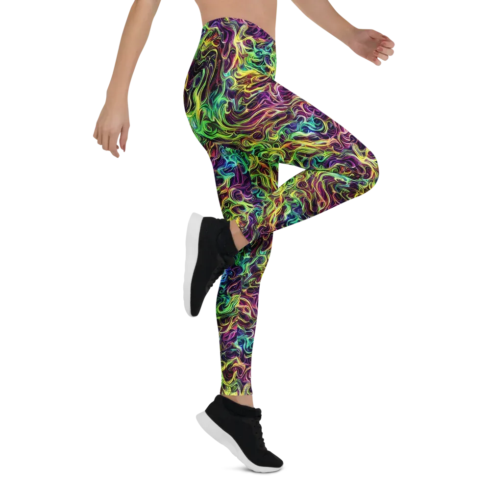 Emberlight Spiral on Leggings — Right