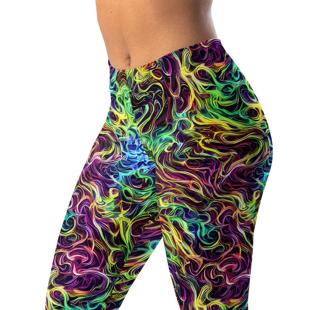 Emberlight Spiral on Leggings — Left Front