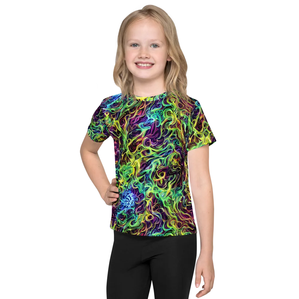 Emberlight Spiral on Kids Crew Neck T-Shirt — Front